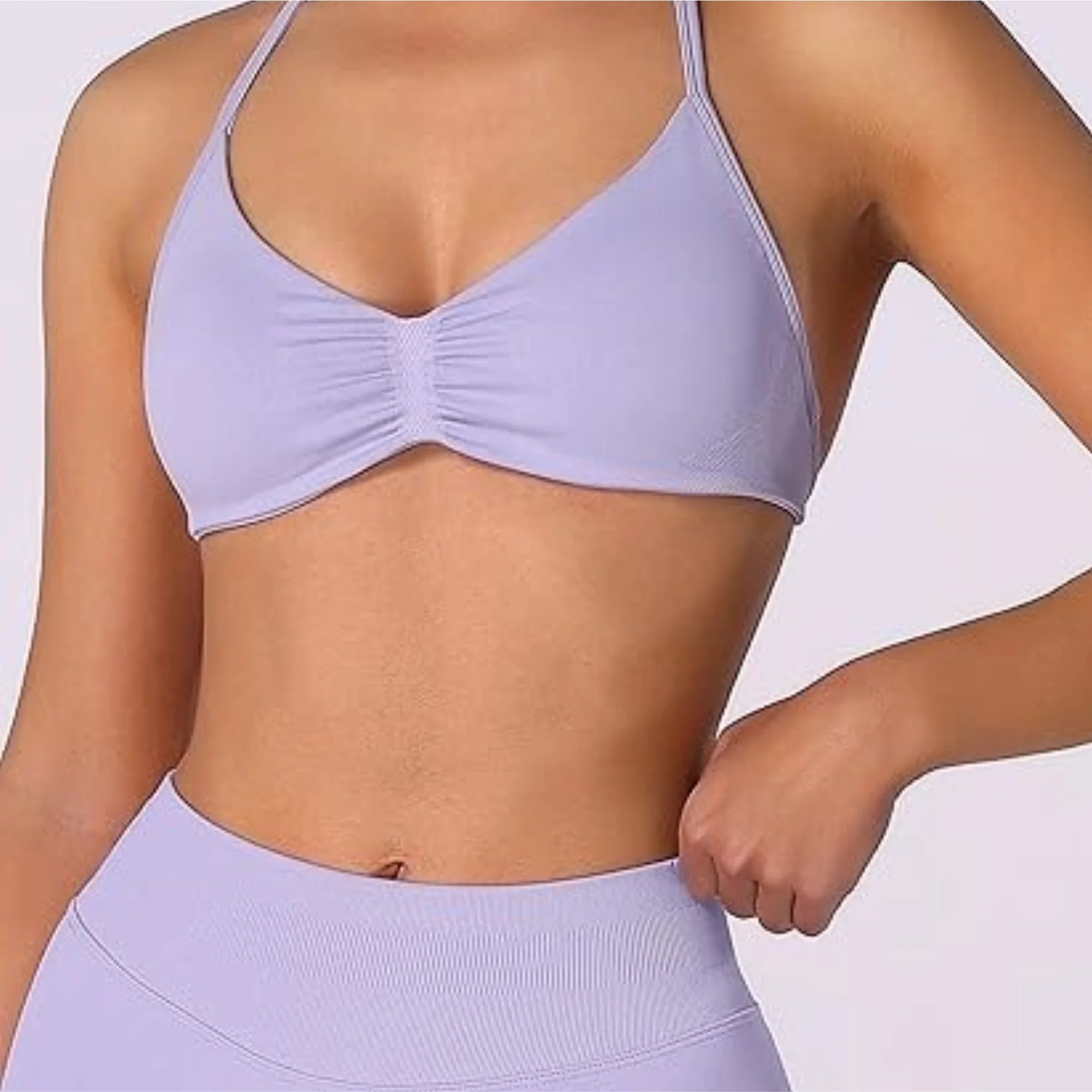 Women Gym Yoga Bra Running Sling Underwear Suspenders Exercise Seamless Bra Kneading Exercise Yoga Sports Bra With