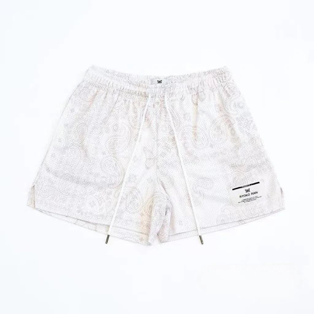 Mens Clothing Trend Swim Casual Sports Shorts Gym Fitness Quick Dry Mesh Beach Basketball Jogger Short Pants Sweatpants Bottoms