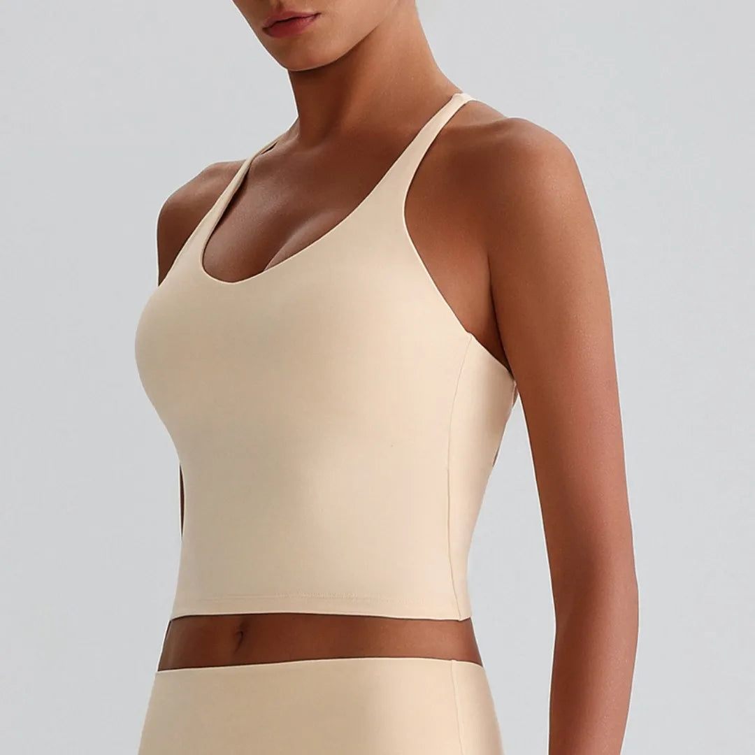 Sexy Tight Sport Butter Top Women Fitness Bra Cross Back Gym Shoulder Strap Underwear Yoga Vest  Chest Pad Polyester + spandex