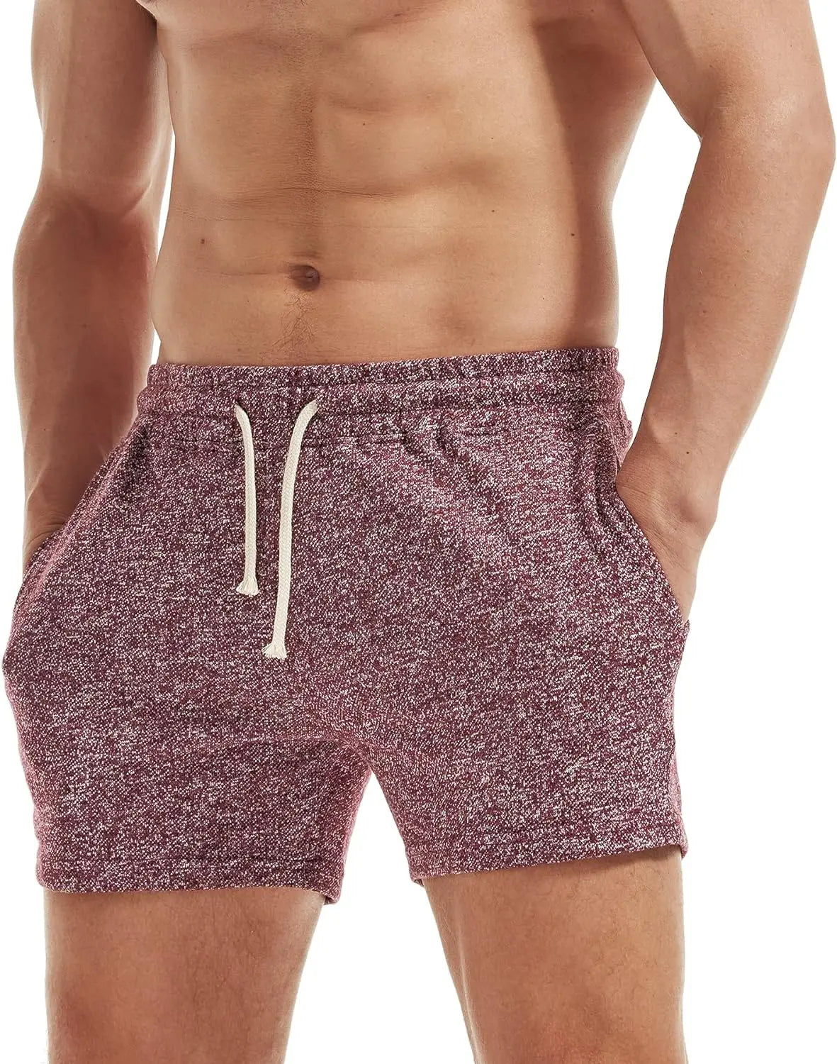 AIMPACT Men's Summer  Workout Casual Cotton Running  Shorts Flat Seam  Gym Shorts for Jogger Training AM2353