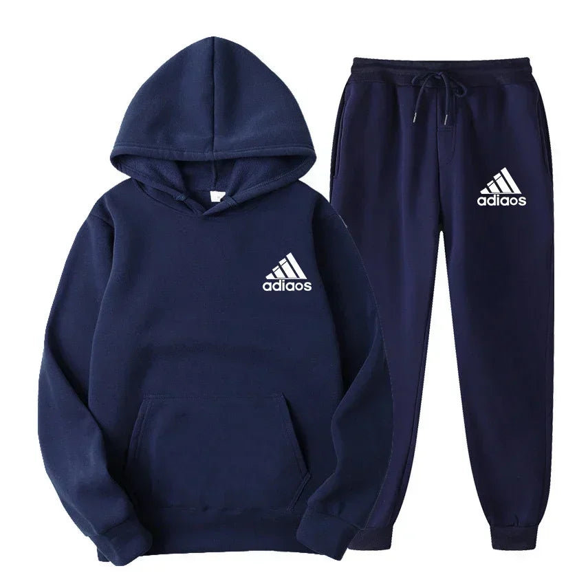 Men's sweatshirt set, autumn and winter fashionable sweatpants set, casual jogging set, sportswear set, sweatshirt, comfortable