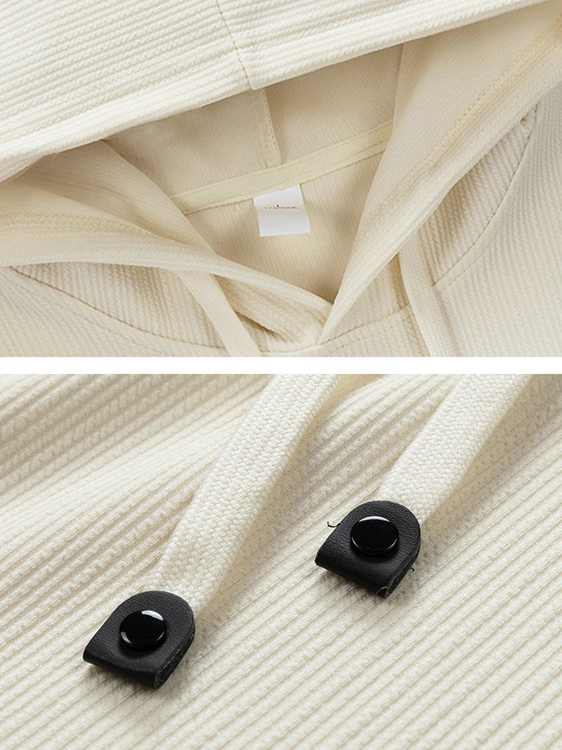 Tank Top Men’s Ribbed Sleeveless Hoodie Casual Muscle Fit Hooded Vest Gym Streetwear Sportswear Men Summer Top Tee Hooded Tank