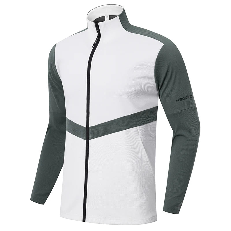 Running Jacket Men Autumn Fitness Clothing Men Gym Jogging Breathable Male Sportswear Quick Dry Sports Coats Men Jackets